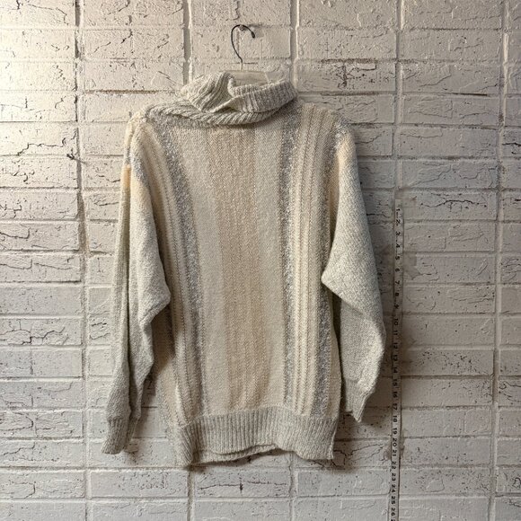 ✨ Jason Maxwell Vintage Chunky Knit Turtleneck Sweater – Size L ✨ - Picture 6 of 10